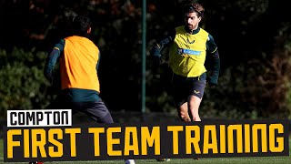 Attacking drills, small-sided games and shooting practice! | Training ahead of Manchester City