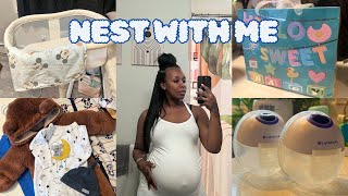 NEST WITH ME | PREPARING FOR BABY BOY - ORGANIZE FOR BABY, PREPPING CLOTHES, BOTTLES AND ESSENTIALS