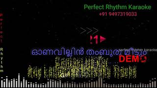 Onavillin Thamburu Meettum | Karaoke |  With Female |