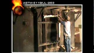 ASTM-E119/UL-263: Full Scale Fire Resistance Test for Steel Beams and Metal Decking