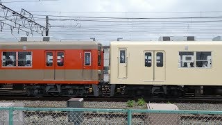 【東武東上線 8000系 81107F(ツートン)＋81111F(セイジクリーム) 走行シーン】東武東上線 50090系 ＴＪライナー 10周年記念ファン感謝ツアーの様子