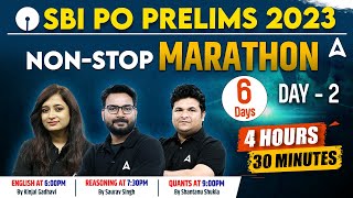 SBI PO 2023 | SBI PO Marathon Class | SBI PO Pre Reasoning, English, Quant Marathon Day-2  Adda247