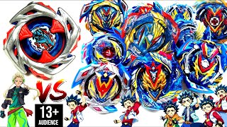 IMPACT DRAKE vs ALL VALKYRIES Beyblade XベイブレードエックスBeyblade Xenoverse Battle-Khrome Ryugu vs Valt Aoi