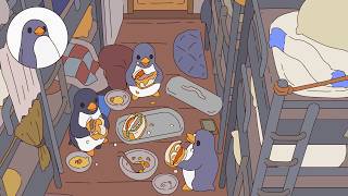 Penguins' morning(Full) : Keys and Sandwiches【Tiny animated short film】