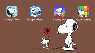 Peanuts Snoopy Android Gameplay: Snoopy's Town,Snoopy Difference,Snoopy Pop,Snoopy Puzzle Journey