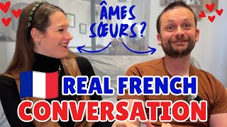 Our Love Story ❤️ Learn French with a Real French Conversation (FR/EN subtitles)
