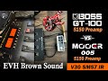 BOSS GT 100 5150 vs Mooer 005 EVH III Brown Sound V30 SM57 IR [Van Halen].