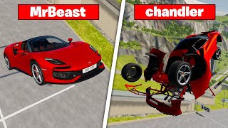 MrBeast VS Chandler - The Last One Is Best😂#shorts #beamng #fyp #cars #viral #tiktok #reccomended