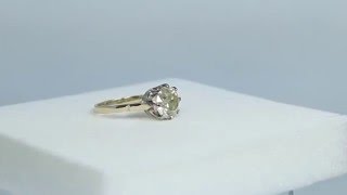 PIERŚCIONEK 14 K BRYLANT 2,82 CT CERTYFIKAT 14 K