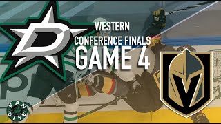 Dallas Stars vs Vegas Golden Knights | Game 4, Western Conference Finals | 2020 Stanley Cup Playoffs