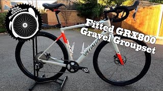 Fitting Shimano GRX group set GRX 800 1x Gravel Specialized Diverge - THE CYCLE RENOVATOR