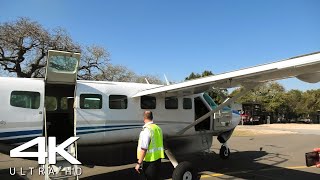 [4K] - Scary Full Flight!! - Fed Air -  Cessna Grand Caravan - Garonga Air Strip - Skukuza Airport