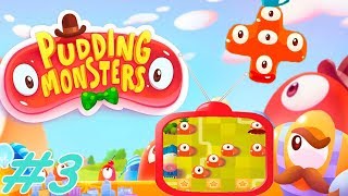 Pudding Monsters #3 for Android, iPad, iPhone. Grow up and become a super mega monster.