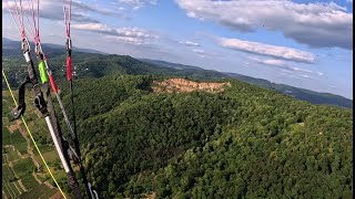 Paragliding Ölberg Schriesheim - kurzer Flug in der Abendsonne - BGD Anda [16.07.2023]