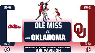 Ole Miss vs No. 15 Oklahoma | SEC | 2.6.25