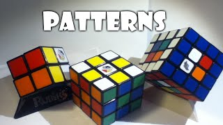 Rubik's cube Patterns for 2x2 Through 4x4