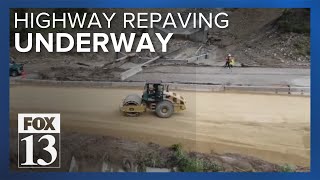 UDOT making progress repaving Highway 6 after mudslide