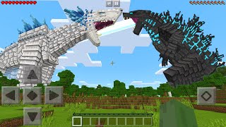 I Found GODZILLA vs SHIMO in Minecraft Pocket Edition...