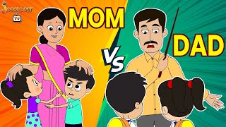 MOM VS DAD | Family Morning Routine | Family Drama | Moral Story | Jabardast Tv