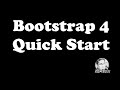 BOOTSTRAP 4 QUICK START (Easiest way to start Bootstrap 4) - Sir Eudz