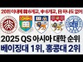 2025 QS 아시아 대학 순위에 대해 알아보자!