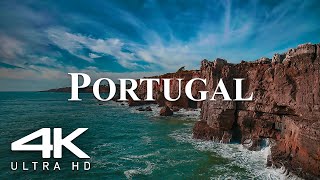 FLYING OVER PORTUGAL (4K UHD) | Beautiful Nature with Relaxing Music #relaxing #instrumentalmusic