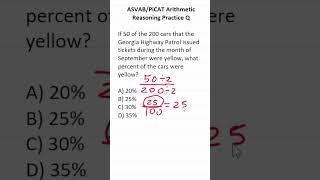 ASVAB/PiCAT Arithmetic Reasoning Practice Test Q: #percentage #acetheasvab with #grammarhero