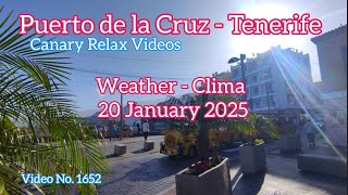 Tenerife 🏝️ Puerto de la Cruz Morning Weather 20 January 2025 Teneriffa