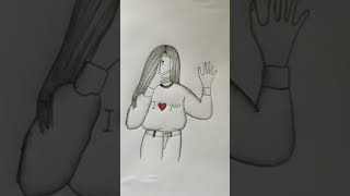 How to a aelfie girl drawing#shorts