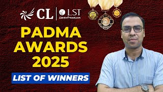 Padma Awards 2025 Key Highlights | Important Awards 2025 | CLAT 2026 GK\u0026 Current Affairs Preparation