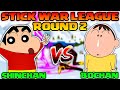 Shinchan vs Bochan in stick war league 😱🔥 | Round 2 | Shinchan playing stick war 3 😂 | Who will win?