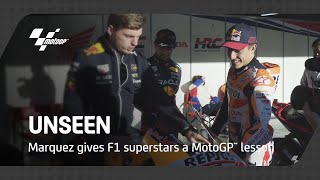 Marc Marquez gives F1 superstars a MotoGP™ lesson | UNSEEN
