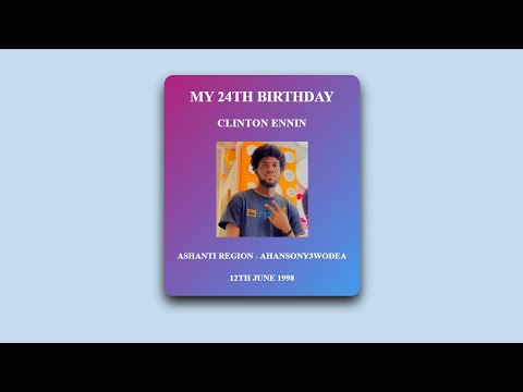 HOW TO CREATE A BIRTHDAY CARD USING HTML AND CSS - YouTube