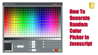 How To Generate Random Color In Javascript || Javascript Tutorial || Javascript || Js Color Picker