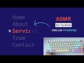 ASMR Programming - CSS Only Menu Typing Hover Effect - no talking