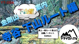 ［寺谷下山ルート］金剛山わかりやすい登山道案内↘️山登り初心者に紹介 YT-004