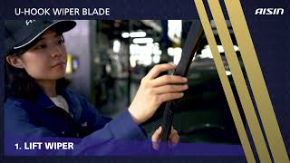 U Hook Wiper Blade Installation Video (AISIN)