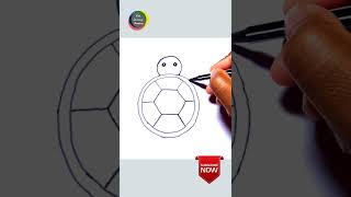 How to draw a Tortoise Step by Step. Turtle drawing  Art video.