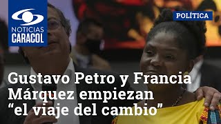 Gustavo Petro y Francia Márquez empiezan “el viaje del cambio”