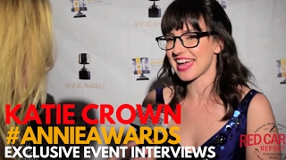 Katie Crown #Storks interviewed at the 44th Annual Annie Awards #ANNIEAwards #AwardSeason