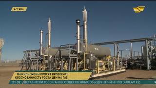 Мажилисмены просят проверить обоснованность роста цен на газ