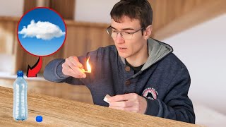 I Trapped a Cloud in a Bottle!! (Fun & Easy Experiment to Try)