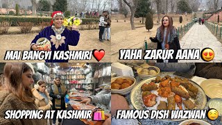 Mai Bangyi Kashmiri ❤️| Ye Jhaga Zarur Aana Mashallah 😍| Shopping At Kashmir 🛍️| Famous Dish Wazwan🤤