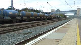 My first RHTT sighting! 66704 and *** works 6E99 Tonbridge - Doncaster. 24.10.17