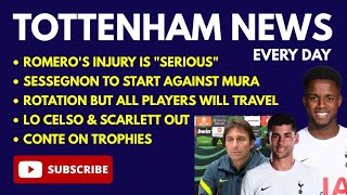 TOTTENHAM NEWS: Romero's Injury is "Serious", Ryan Sessegnon Starting, Conte on Spurs and Trophies