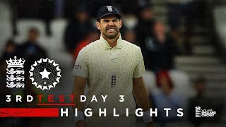 Pujara 91* Frustrates England | England v India - Day 3 Highlights | 3rd LV= Insurance Test 2021