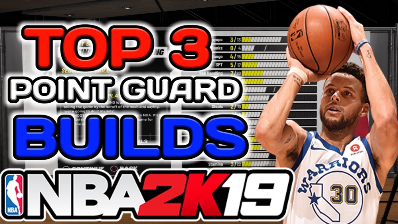 NBA 2K19 TOP 3 POINT GUARD BUILDS - YouTube