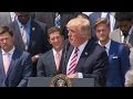 Trump speaks to 2016 NCAA football champs