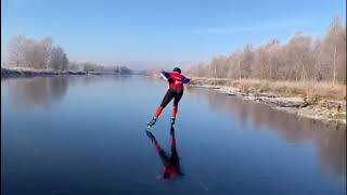 Schaatsen op natuurijs | Bargerveen januari 2019