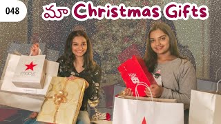 maa Christmas Gifts || Telugu Vlogs in USA || Christmas Presents Opening \u0026 Vlog ||English Subs|| A\u0026C